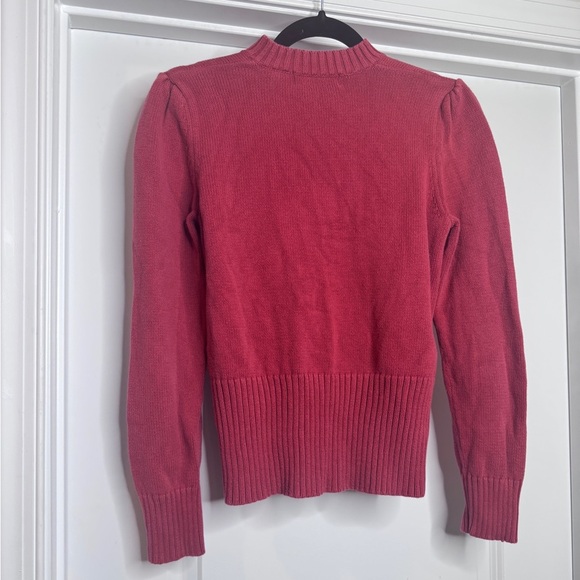 Old Navy Sweater with Hook Closure and Puff Shoulder - Picture 4 of 6